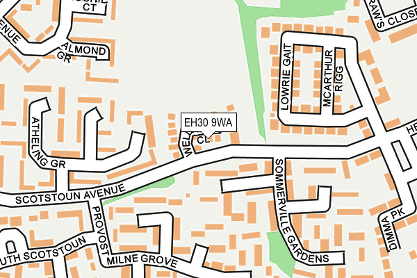 EH30 9WA map - OS OpenMap – Local (Ordnance Survey)