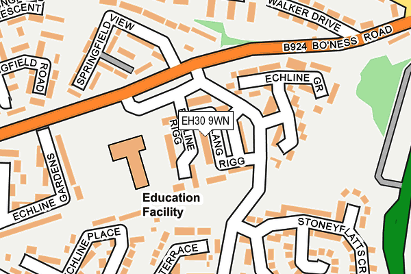 EH30 9WN map - OS OpenMap – Local (Ordnance Survey)
