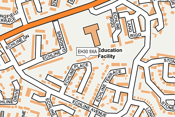 EH30 9XA map - OS OpenMap – Local (Ordnance Survey)