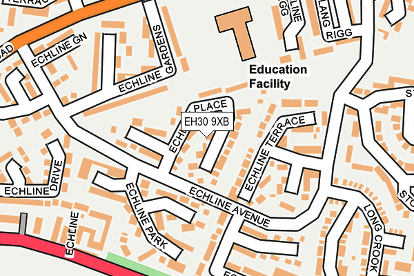 EH30 9XB map - OS OpenMap – Local (Ordnance Survey)