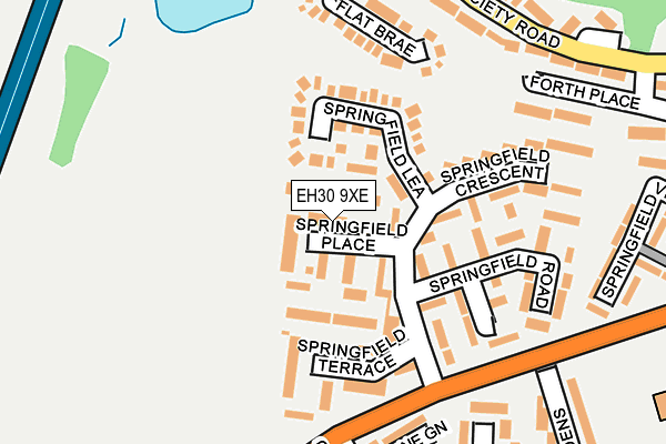 EH30 9XE map - OS OpenMap – Local (Ordnance Survey)