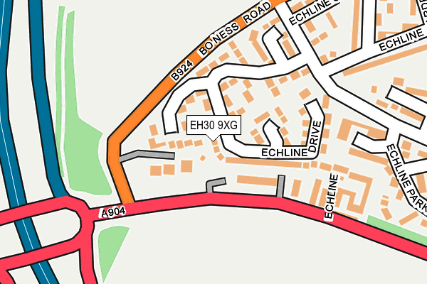EH30 9XG map - OS OpenMap – Local (Ordnance Survey)