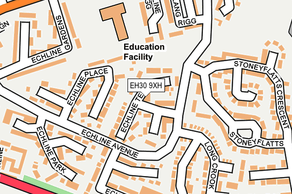EH30 9XH map - OS OpenMap – Local (Ordnance Survey)