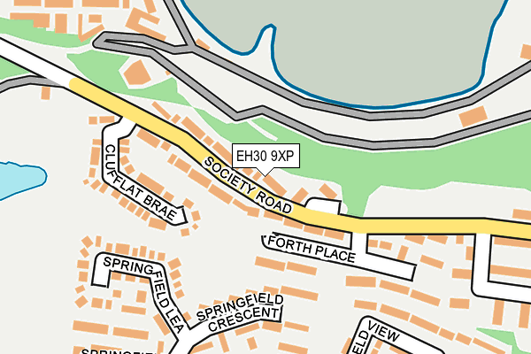 EH30 9XP map - OS OpenMap – Local (Ordnance Survey)