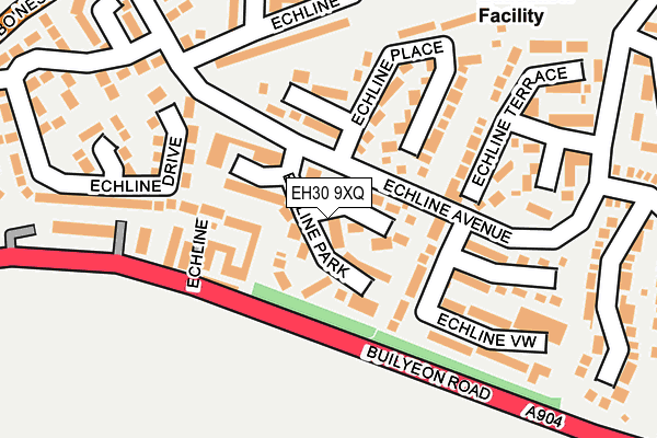EH30 9XQ map - OS OpenMap – Local (Ordnance Survey)