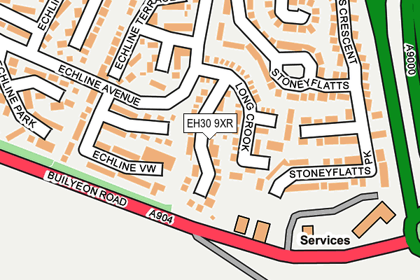 EH30 9XR map - OS OpenMap – Local (Ordnance Survey)