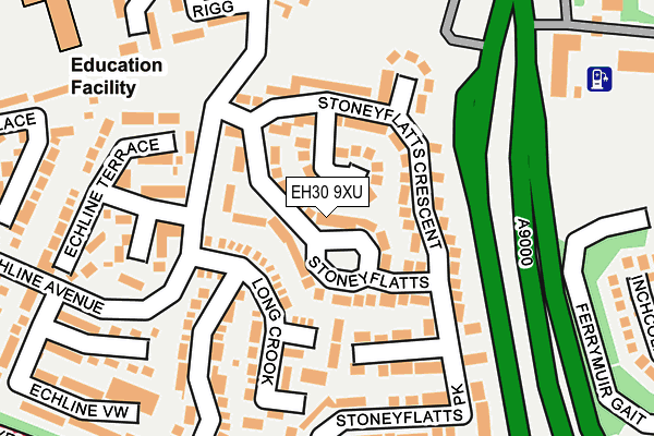 EH30 9XU map - OS OpenMap – Local (Ordnance Survey)