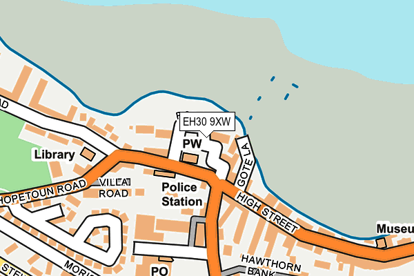 EH30 9XW map - OS OpenMap – Local (Ordnance Survey)