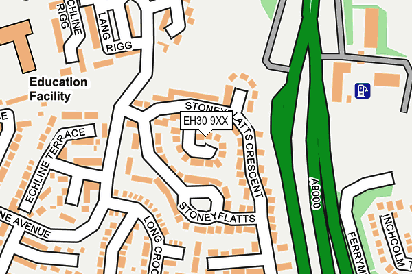EH30 9XX map - OS OpenMap – Local (Ordnance Survey)