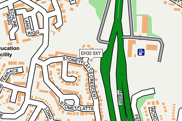 EH30 9XY map - OS OpenMap – Local (Ordnance Survey)