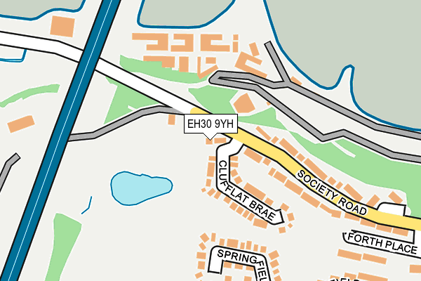 EH30 9YH map - OS OpenMap – Local (Ordnance Survey)