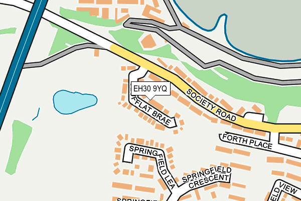 EH30 9YQ map - OS OpenMap – Local (Ordnance Survey)