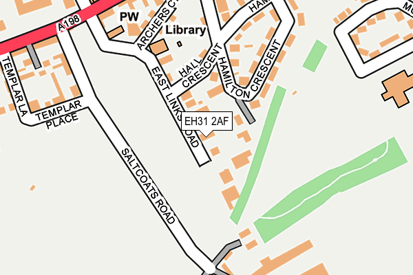 EH31 2AF map - OS OpenMap – Local (Ordnance Survey)