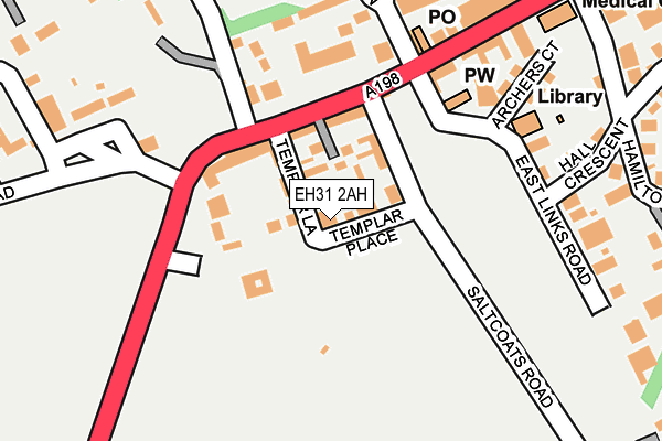 EH31 2AH map - OS OpenMap – Local (Ordnance Survey)