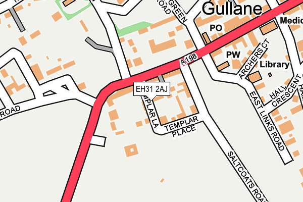 EH31 2AJ map - OS OpenMap – Local (Ordnance Survey)