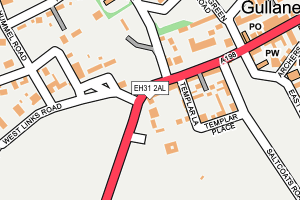 EH31 2AL map - OS OpenMap – Local (Ordnance Survey)