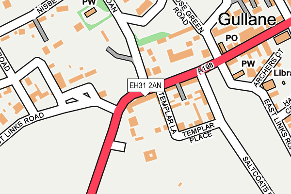 EH31 2AN map - OS OpenMap – Local (Ordnance Survey)