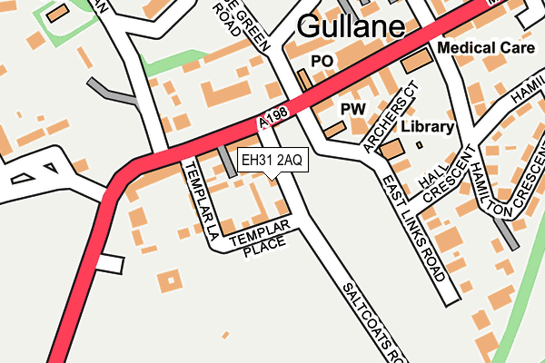 EH31 2AQ map - OS OpenMap – Local (Ordnance Survey)