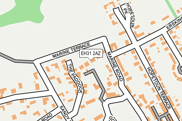 EH31 2AZ map - OS OpenMap – Local (Ordnance Survey)
