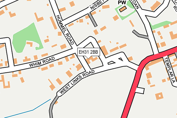 EH31 2BB map - OS OpenMap – Local (Ordnance Survey)