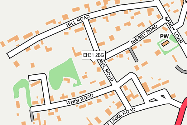 EH31 2BG map - OS OpenMap – Local (Ordnance Survey)