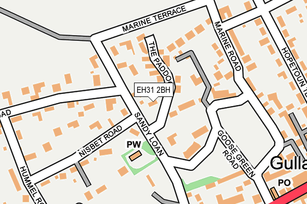 EH31 2BH map - OS OpenMap – Local (Ordnance Survey)