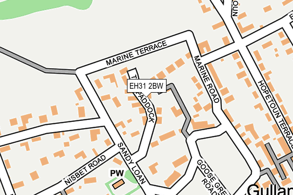 EH31 2BW map - OS OpenMap – Local (Ordnance Survey)