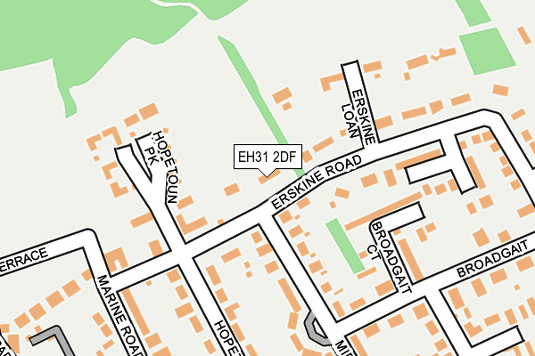 EH31 2DF map - OS OpenMap – Local (Ordnance Survey)