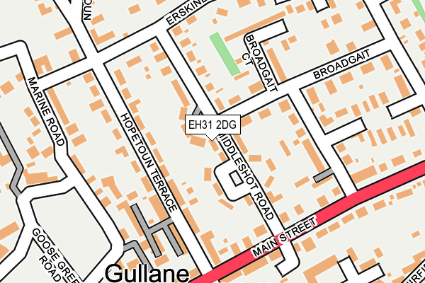 EH31 2DG map - OS OpenMap – Local (Ordnance Survey)