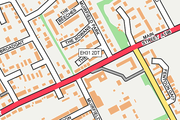 EH31 2DT map - OS OpenMap – Local (Ordnance Survey)
