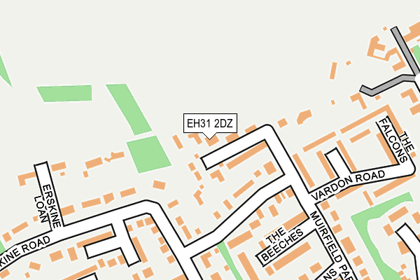 EH31 2DZ map - OS OpenMap – Local (Ordnance Survey)