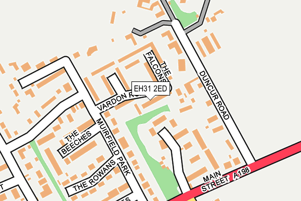 EH31 2ED map - OS OpenMap – Local (Ordnance Survey)