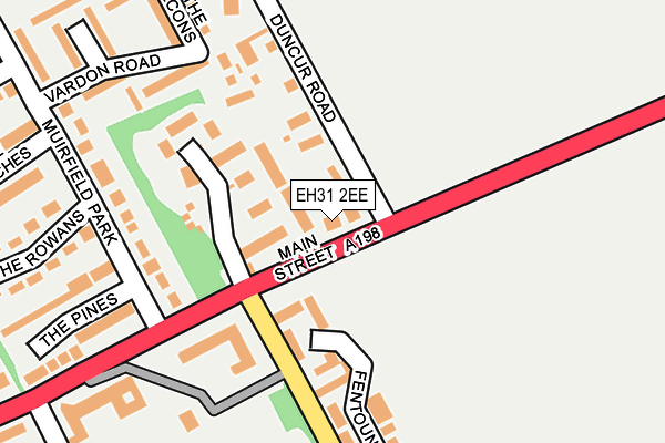 EH31 2EE map - OS OpenMap – Local (Ordnance Survey)