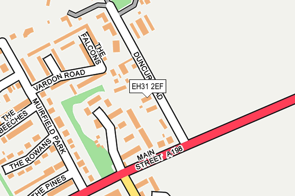 EH31 2EF map - OS OpenMap – Local (Ordnance Survey)