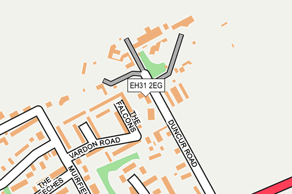EH31 2EG map - OS OpenMap – Local (Ordnance Survey)