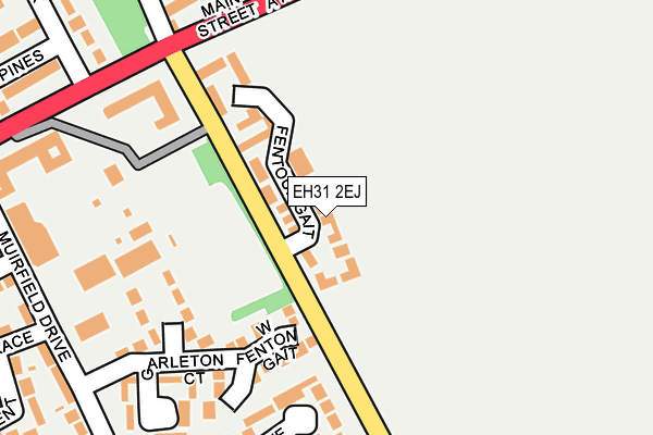 EH31 2EJ map - OS OpenMap – Local (Ordnance Survey)