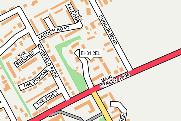 EH31 2EL map - OS OpenMap – Local (Ordnance Survey)