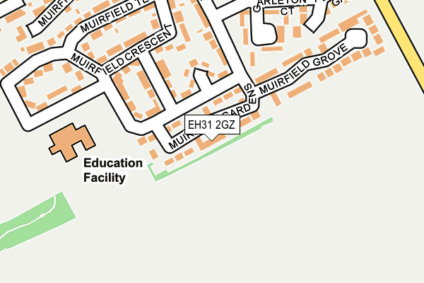 EH31 2GZ map - OS OpenMap – Local (Ordnance Survey)