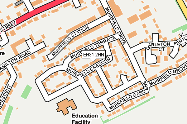 EH31 2HN map - OS OpenMap – Local (Ordnance Survey)