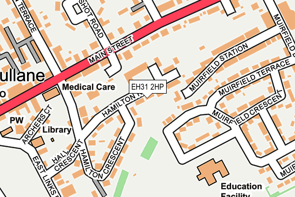 EH31 2HP map - OS OpenMap – Local (Ordnance Survey)