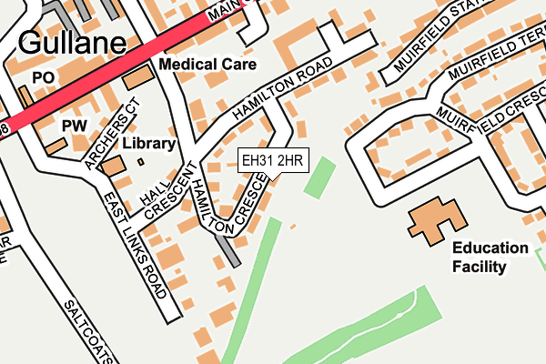 EH31 2HR map - OS OpenMap – Local (Ordnance Survey)