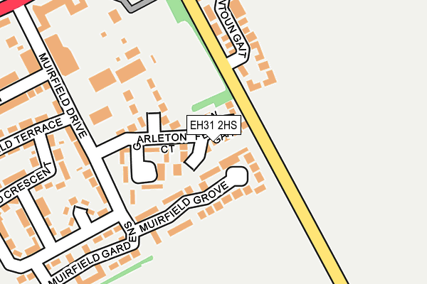 EH31 2HS map - OS OpenMap – Local (Ordnance Survey)