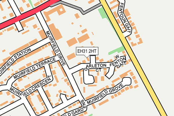 EH31 2HT map - OS OpenMap – Local (Ordnance Survey)