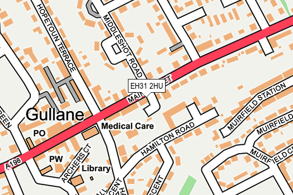 EH31 2HU map - OS OpenMap – Local (Ordnance Survey)