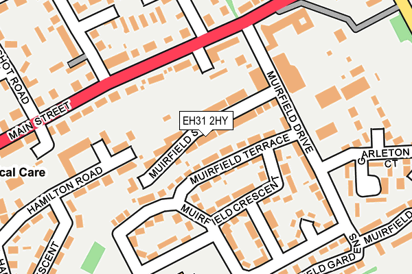 EH31 2HY map - OS OpenMap – Local (Ordnance Survey)