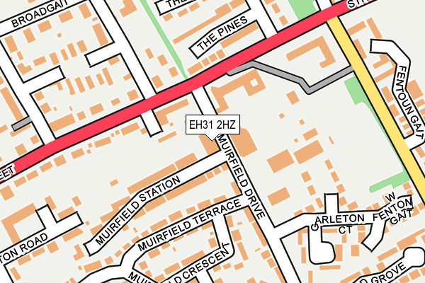 EH31 2HZ map - OS OpenMap – Local (Ordnance Survey)