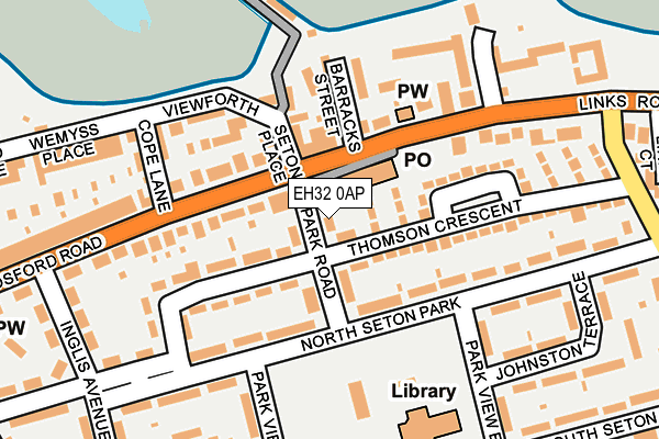 EH32 0AP map - OS OpenMap – Local (Ordnance Survey)