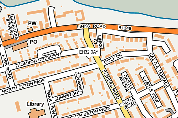 EH32 0AY map - OS OpenMap – Local (Ordnance Survey)