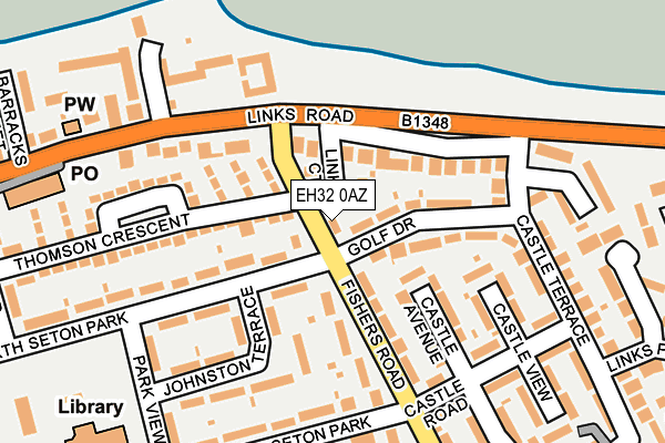 EH32 0AZ map - OS OpenMap – Local (Ordnance Survey)