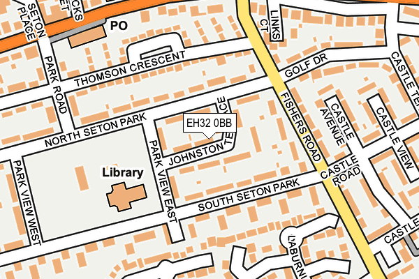 EH32 0BB map - OS OpenMap – Local (Ordnance Survey)